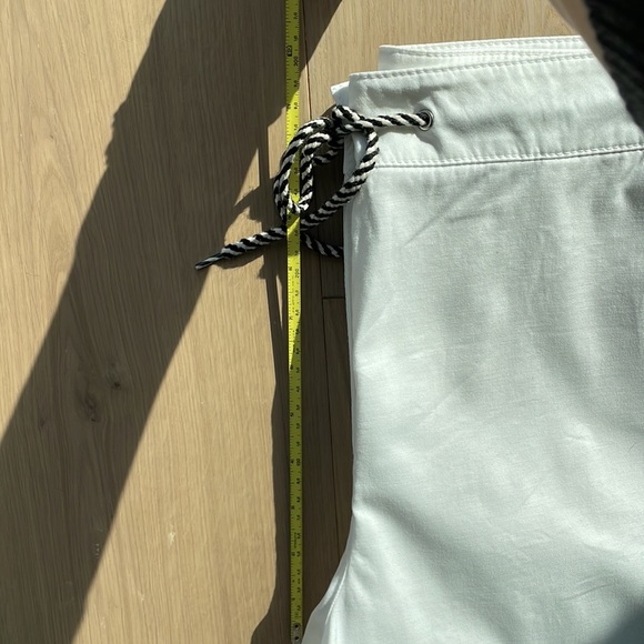 TALBOTS wide crop white drawstring pants - Picture 7 of 10